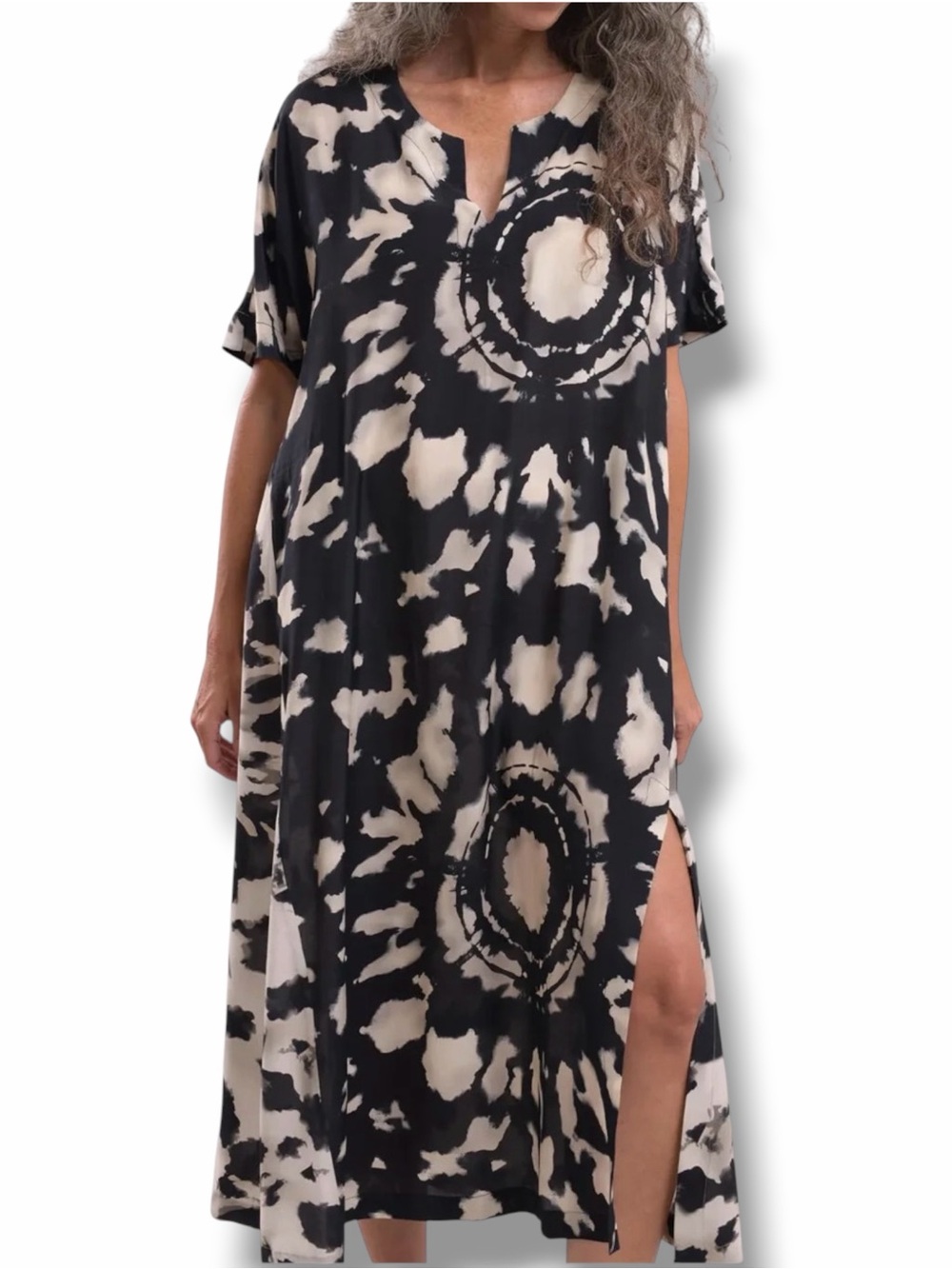 Alembika Breezy Maxi Dress Tribal Lagenlook NWT Size 12/14